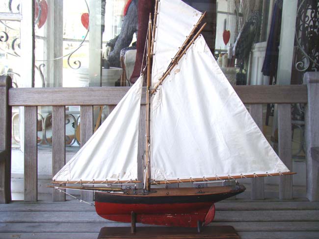 A gaff rigged Victorian 'Cutter' Style Pond Boat circa 1880-1900